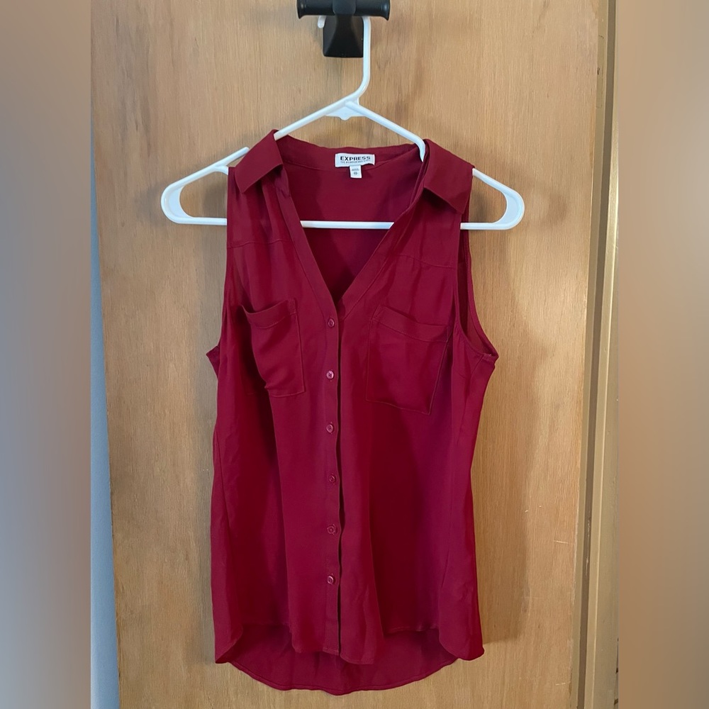 Express - XS- red tank (blouse)